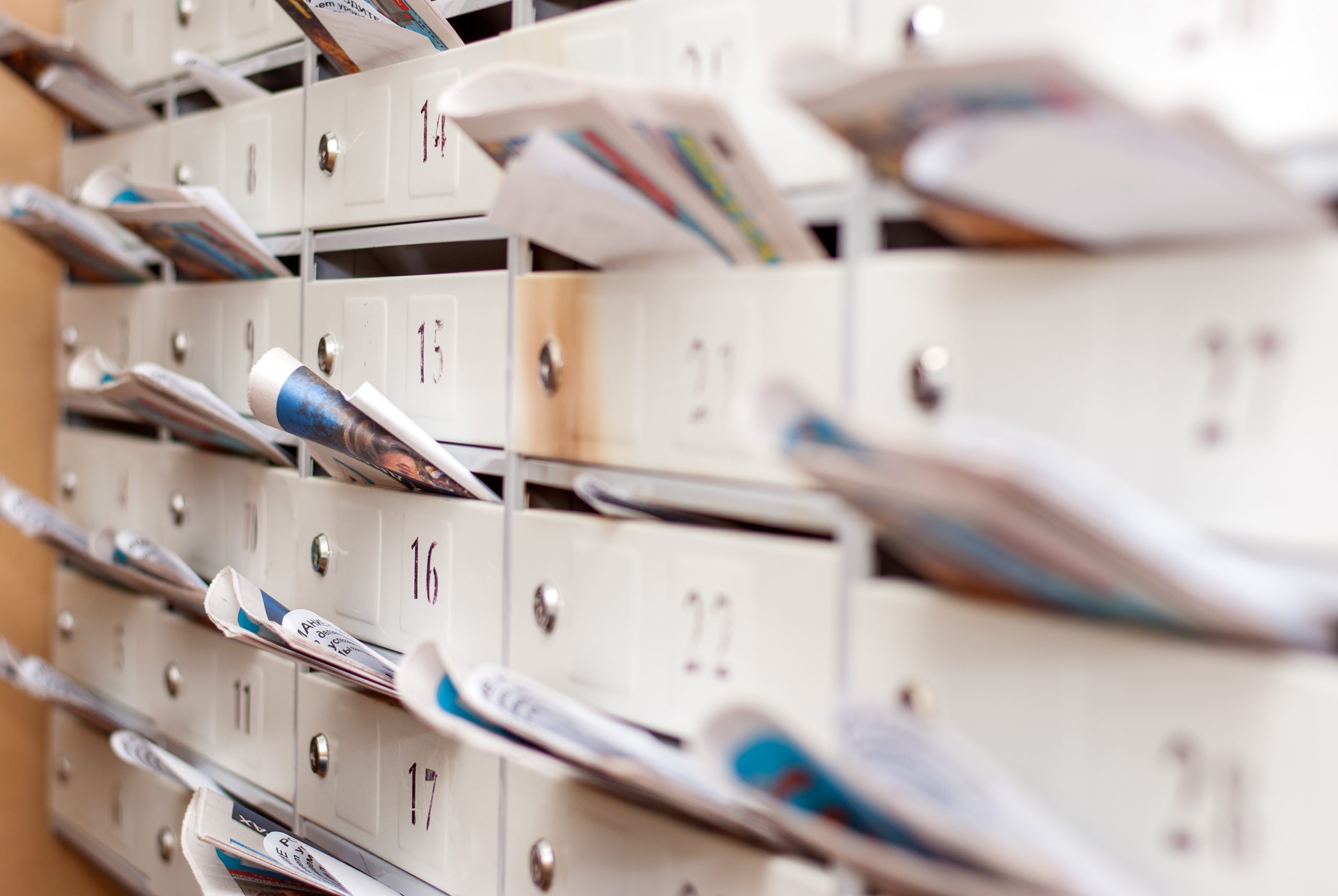 Huis aan huis folders