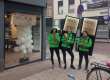 Walking billboard