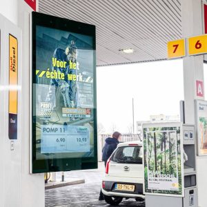 Adverteren Shell tankstation